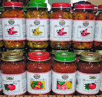Our own line of tomato sauces and pepper rings