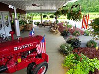 The porch of our Farm Market